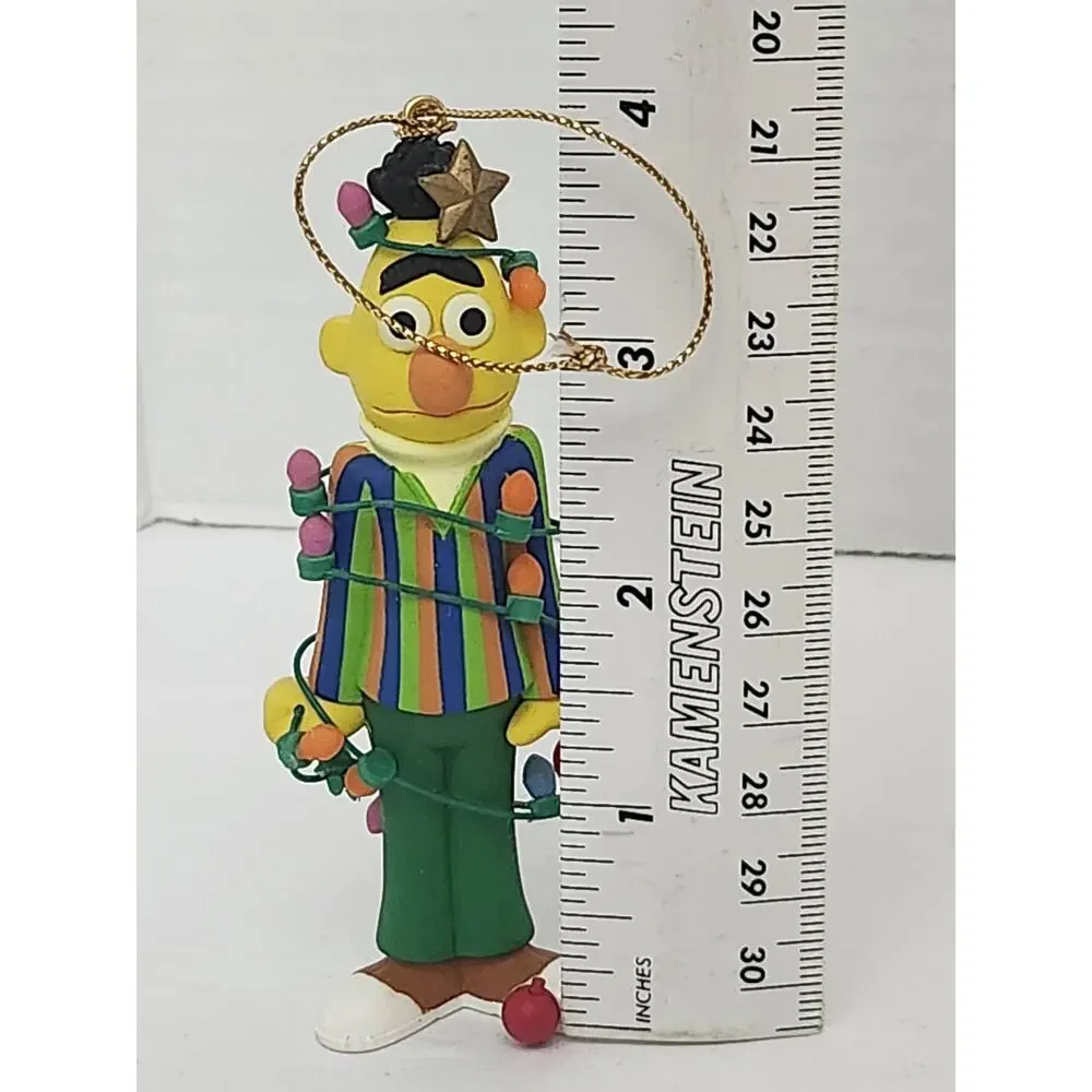 1992 Grolier Bert Christmas Lights Sesame Street Ornament Jim Henson Boxed